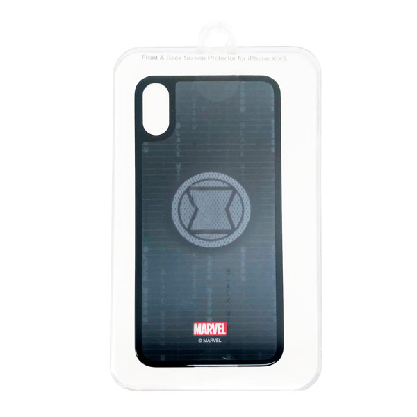 MINISO – Marvel iPhoneX/XS 3D carbon fiber phone case with tempered film set